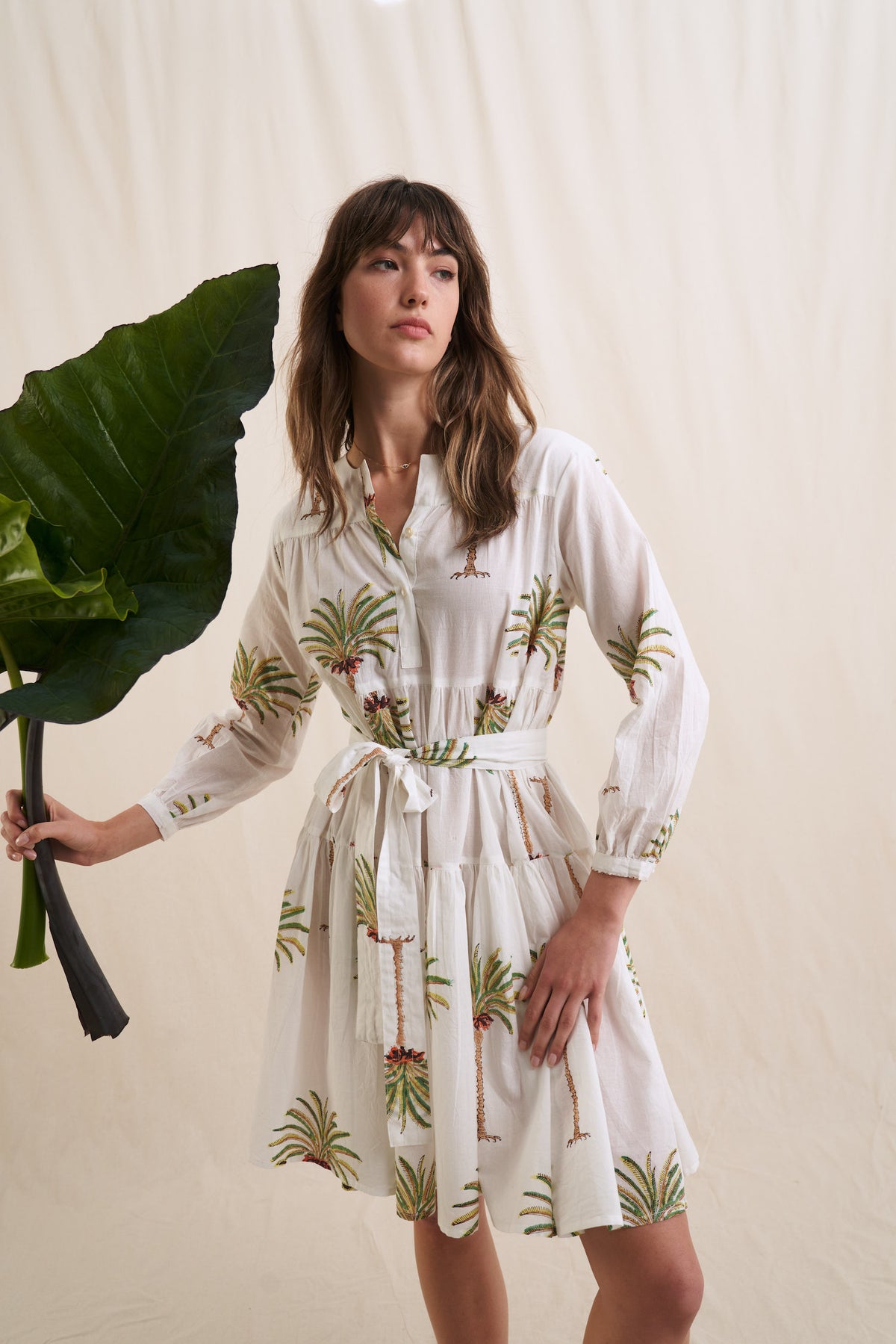 Palm tree shirt sales dress